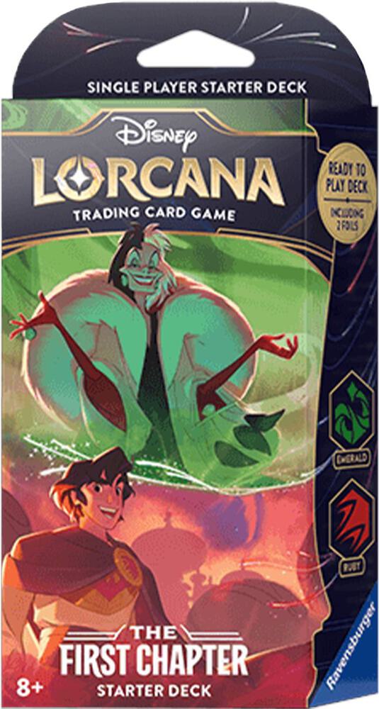 Disney Lorcana The First Chapter Starter Deck - Emerald & Ruby